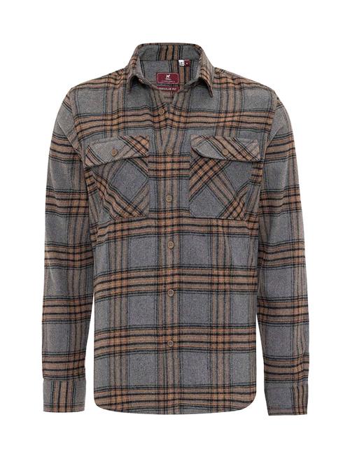 Williot Skjorte  greige / grå-meleret / lyseorange / sort