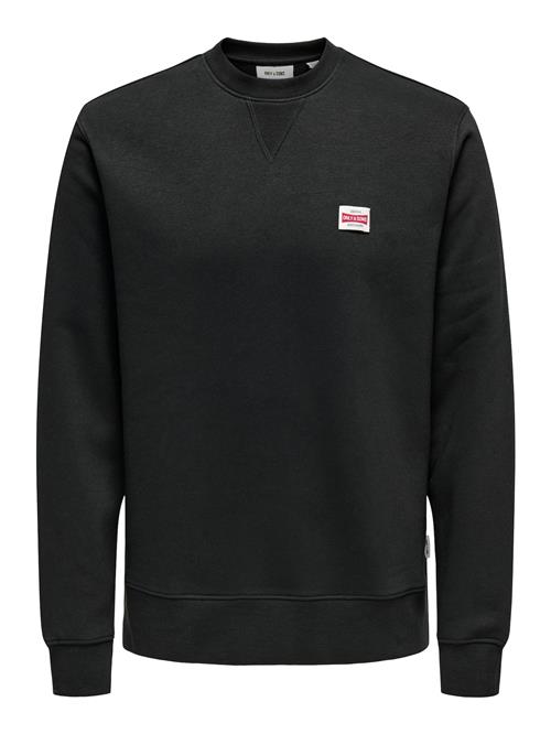 Only & Sons Sweatshirt 'ONSDAWSON'  rød / sort / hvid
