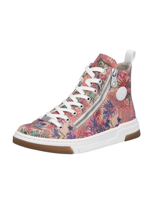 Rieker Sneaker high  koboltblåt / lime / rosé / gammelrosa