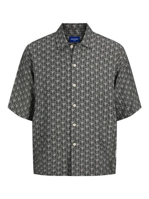 JACK & JONES Skjorte  lysebeige / sort