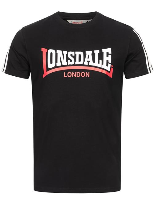 LONSDALE Bluser & t-shirts 'Elphin'  grenadine / sort / hvid