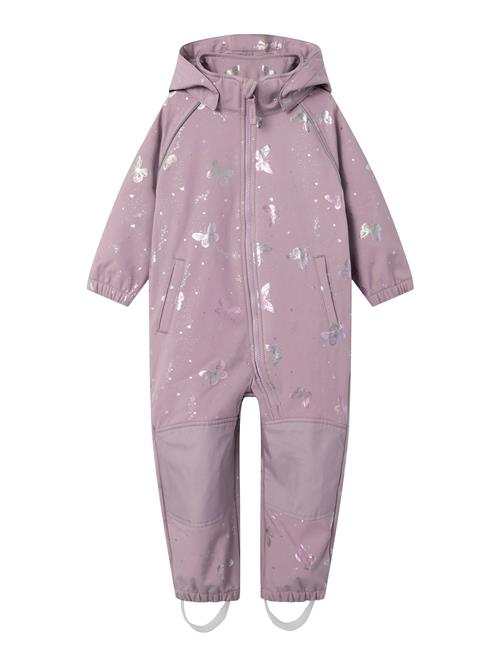 NAME IT Funktionsjakkesæt 'NMFAlfa08'  lysviolet / sølv