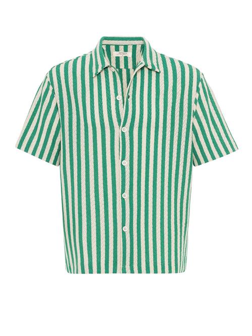Antioch Skjorte  grøn / naturhvid