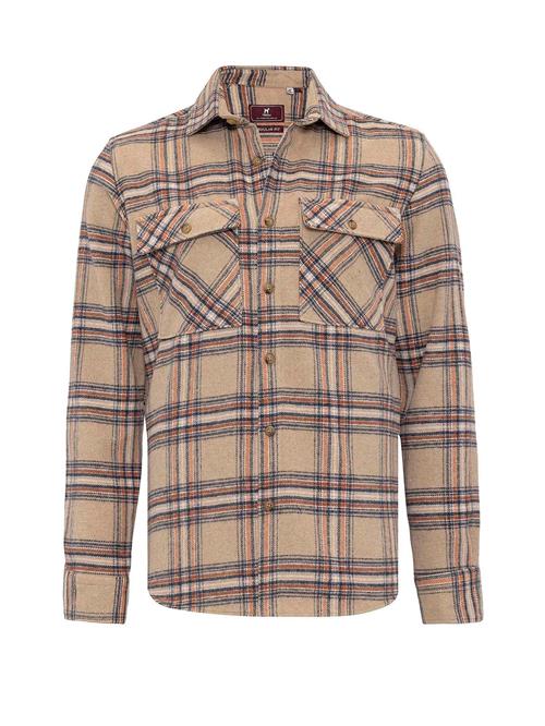 Williot Skjorte  brun / lysebrun / orange / sort