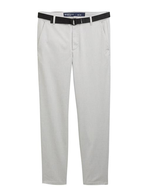 TOM TAILOR DENIM Lærredsbukser  lysegrå / mørkegrå