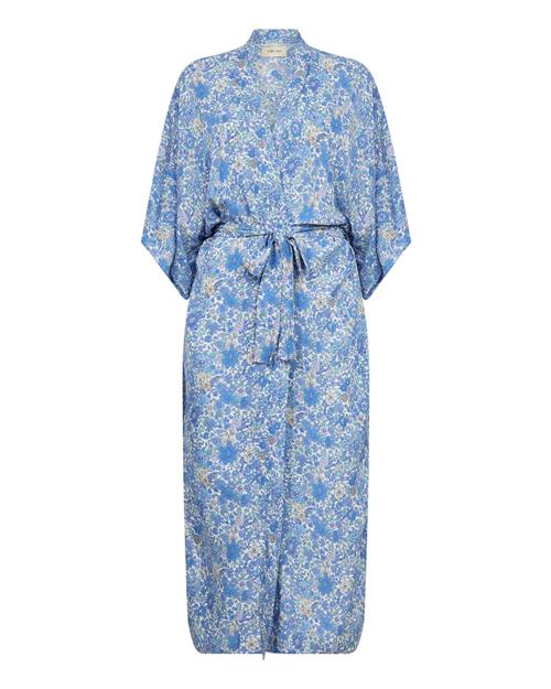 Cream Kimono 'Yuki'  beige / blå / hvid