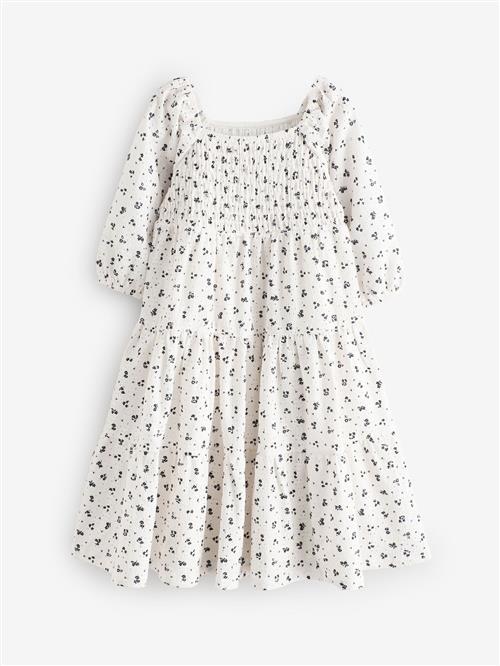 Next Kjole  ecru / natblå