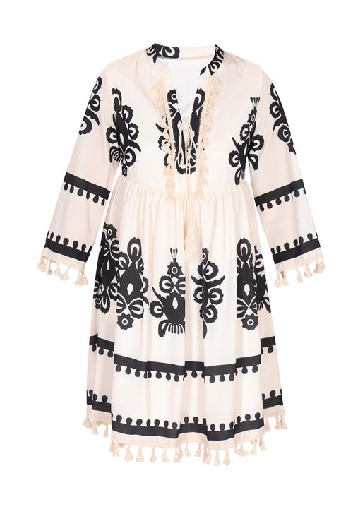 ebeeza Kjole  beige / sort