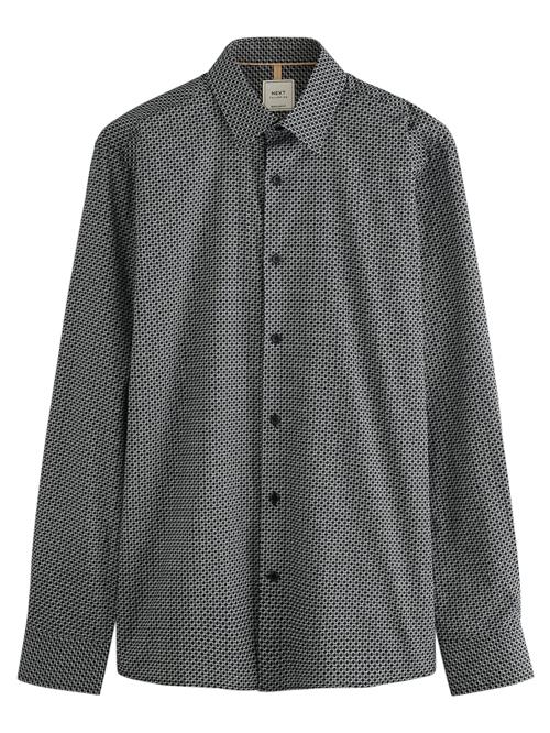 Next Skjorte  lysegrå / sort