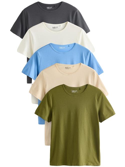Next Shirts  lysebeige / azur / grøn / hvid