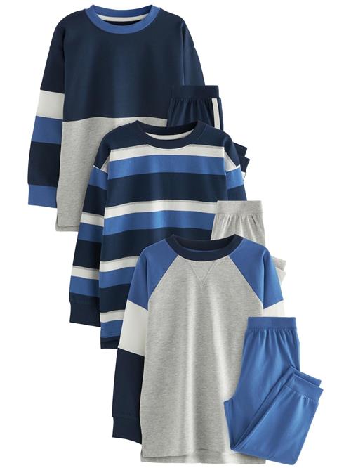 Next Nattøj  blå / natblå / grå-meleret / hvid
