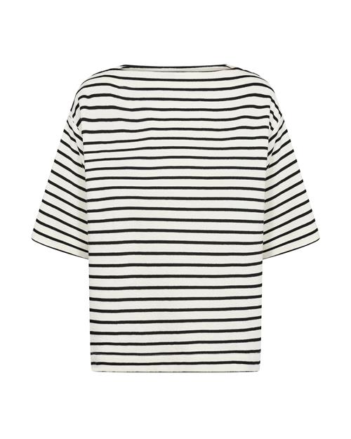 SOAKED IN LUXURY Sweatshirt 'Ingina'  sort / hvid