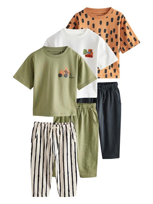 Next Sæt  khaki / orange / sort / hvid