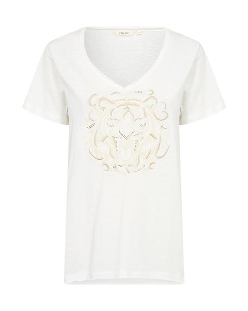 Cream Shirts 'Tiva'  gylden gul / pastelorange / hvid