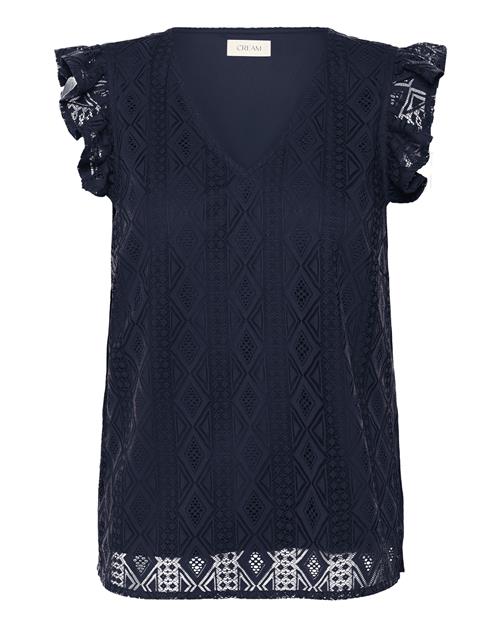Cream Bluse 'Danika'  navy