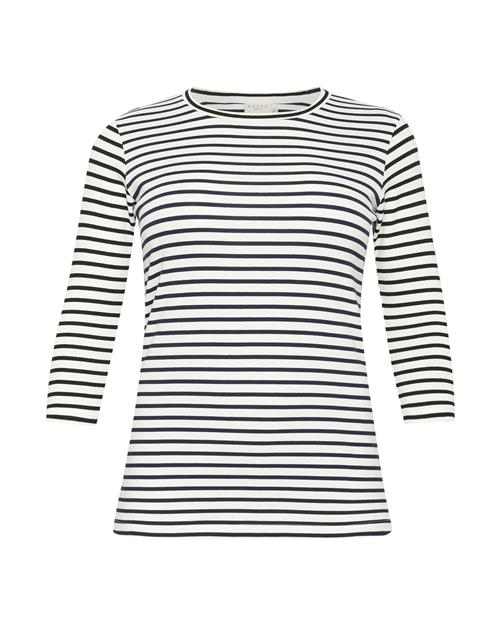 KAFFE CURVE Shirts 'Lia'  lysebeige / sort