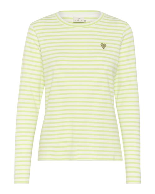 Kaffe Shirts 'Liddy'  lysegrøn / hvid