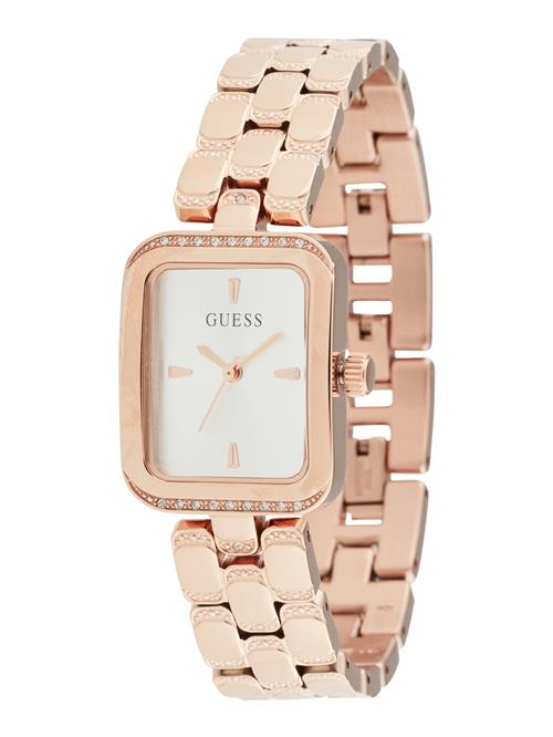 GUESS Analogt ur 'Isla'  rosa guld / transparent / offwhite