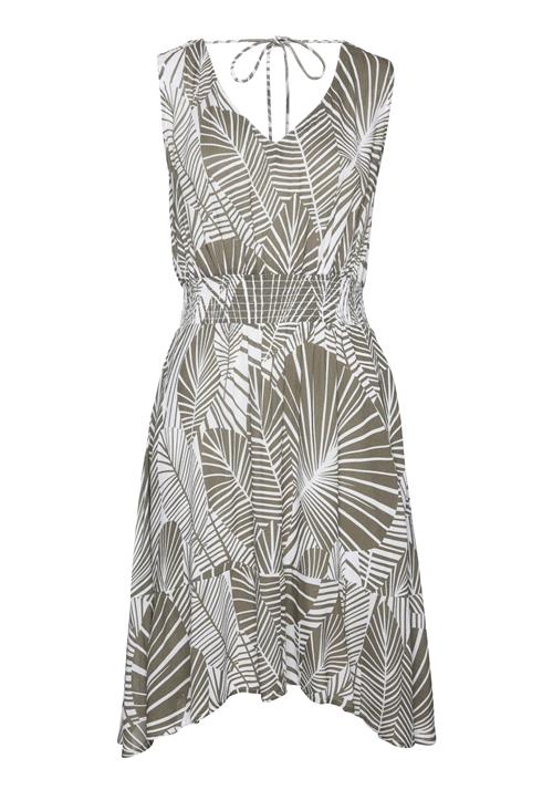 s.Oliver Strandkjole  mørkegrøn / offwhite