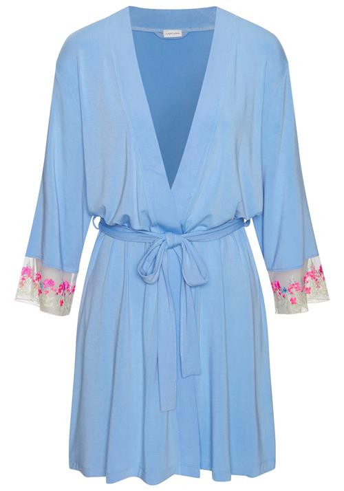 LASCANA Morgenkåbe  lyseblå / pastelgrøn / pink