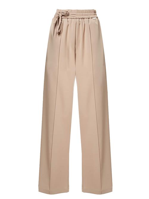 Influencer Bukser med lægfolder  beige