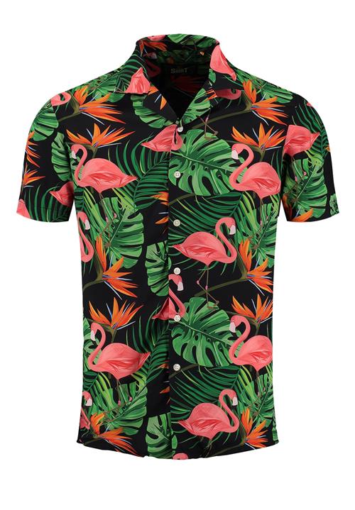 Key Largo Skjorte 'Keys'  grøn / orange / pink / sort