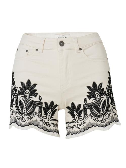 KOROSHI Jeans  sort / uldhvid