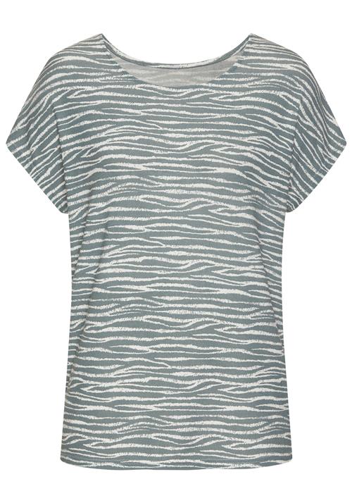 LASCANA Shirts  røgblå / hvid