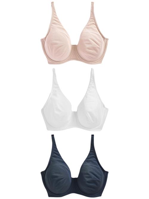 Next BH  navy / pastelpink / hvid