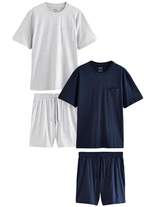 Next Pyjamas kort  navy / grå-meleret