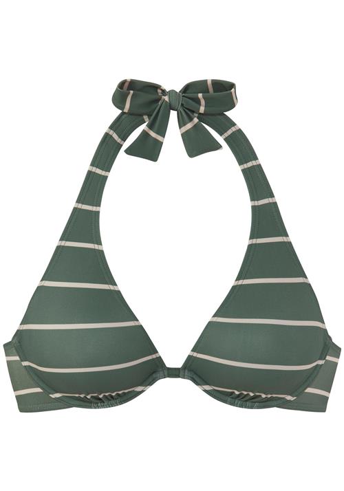 BENCH Bikinioverdel  creme / mørkegrøn