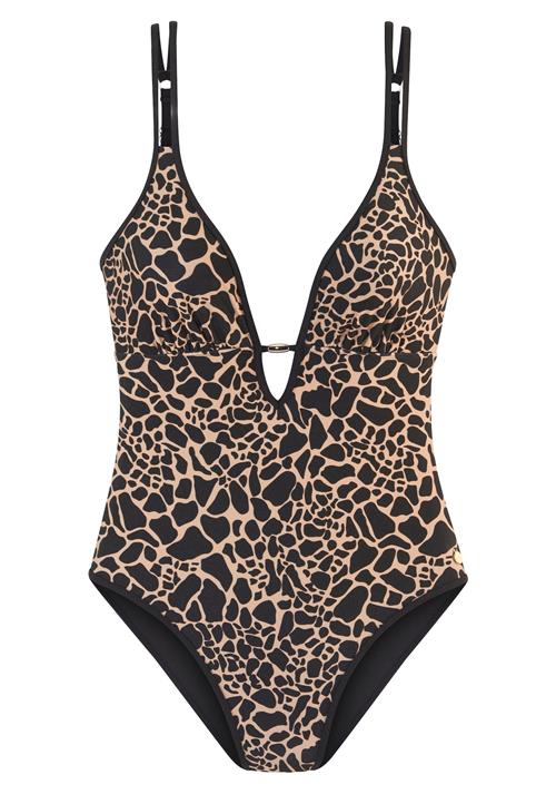 LASCANA Badedragt  beige / sort