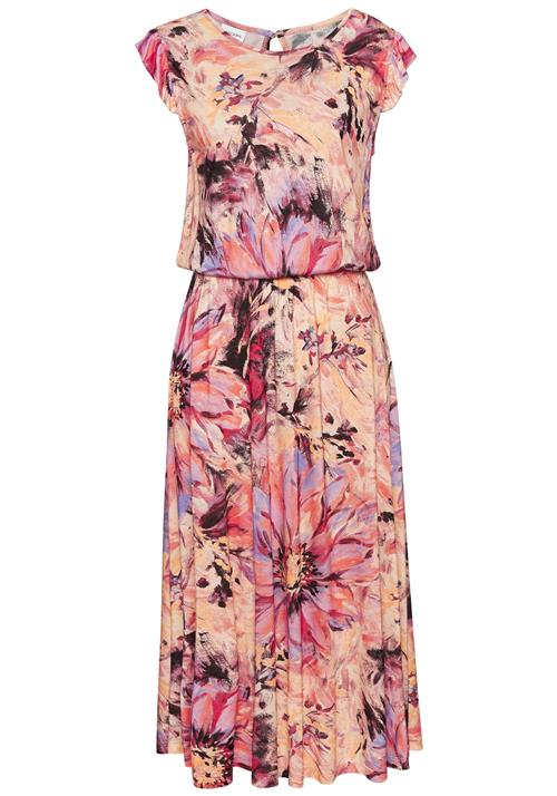 LASCANA Kjole  lavendel / abrikos / lys pink / sort