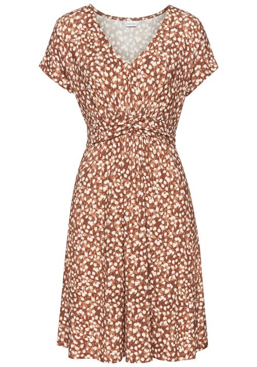 VIVANCE Sommerkjole  brun / karamel / uldhvid