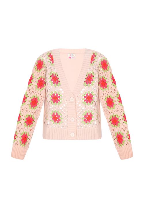 IZIA Cardigan  creme / nude / lysegrøn / rød