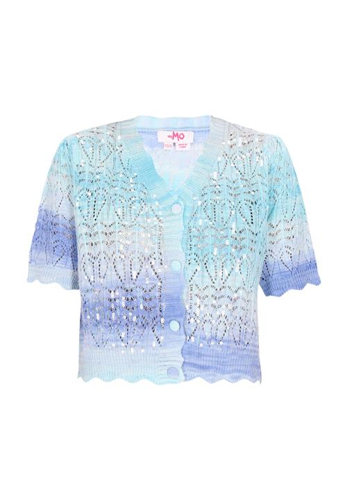 MYMO Cardigan  indigo / aqua / lyseblå / hvid