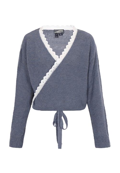 DreiMaster Vintage Cardigan  basalgrå / hvid