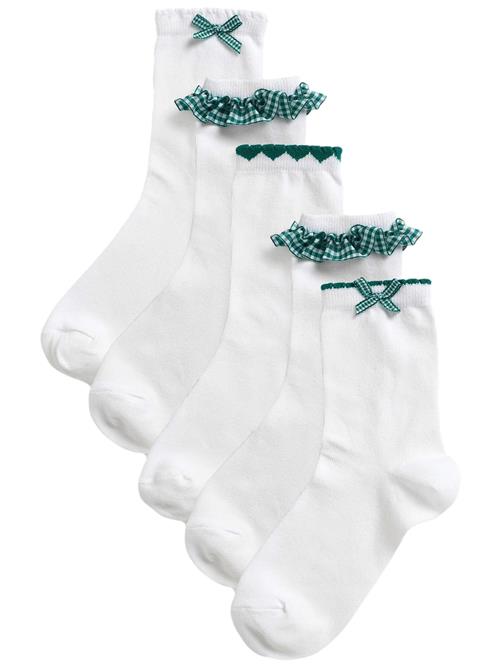 Next Sokker  mørkegrøn / hvid