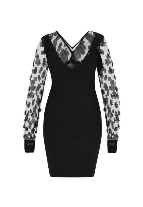 faina Coctailkjole  mørkegrå / sort