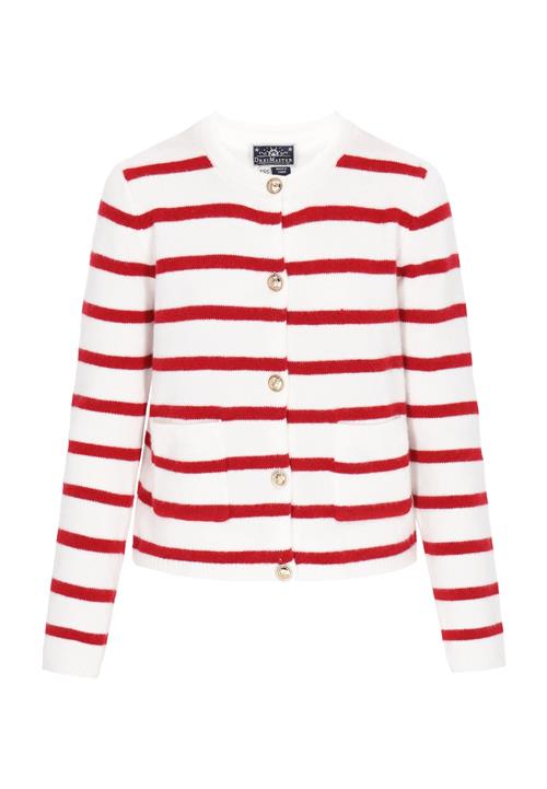 DreiMaster Maritim Cardigan  rød / hvid
