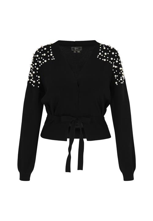 faina Cardigan  sort / hvid