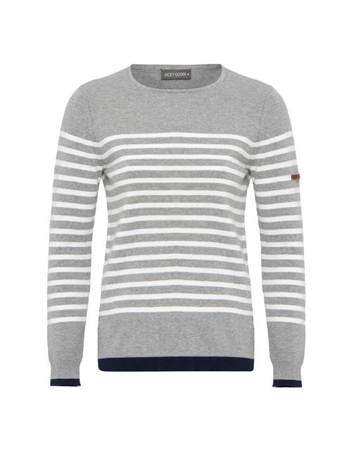 Jacey Quinn Pullover  mørkeblå / grå-meleret / hvid