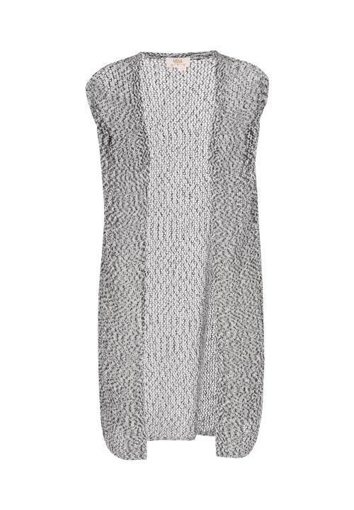 usha FESTIVAL Strikvest 'Fashion Look'  sort / hvid