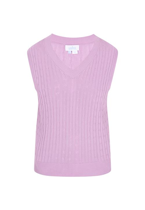 usha BLUE LABEL Strikvest  lilla