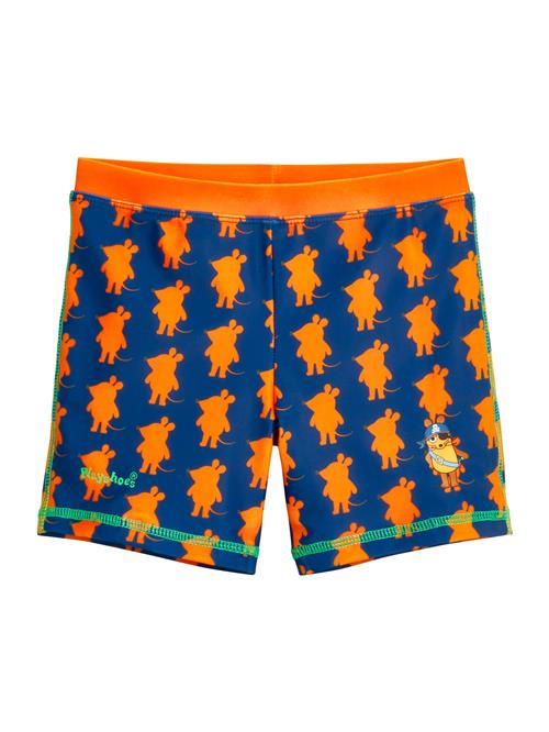 PLAYSHOES Badeshorts 'Die Maus Pirat'  marin / lysegrøn / orange