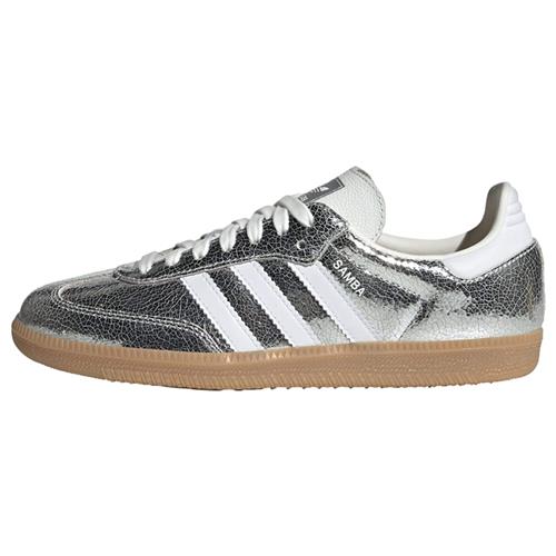 ADIDAS ORIGINALS Sneaker low 'Samba'  sølv / hvid