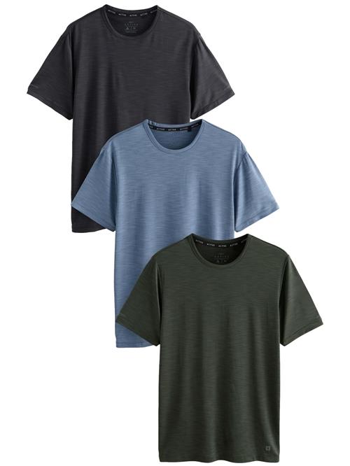 Next Funktionsskjorte  blå-meleret / mørkegrøn / sort