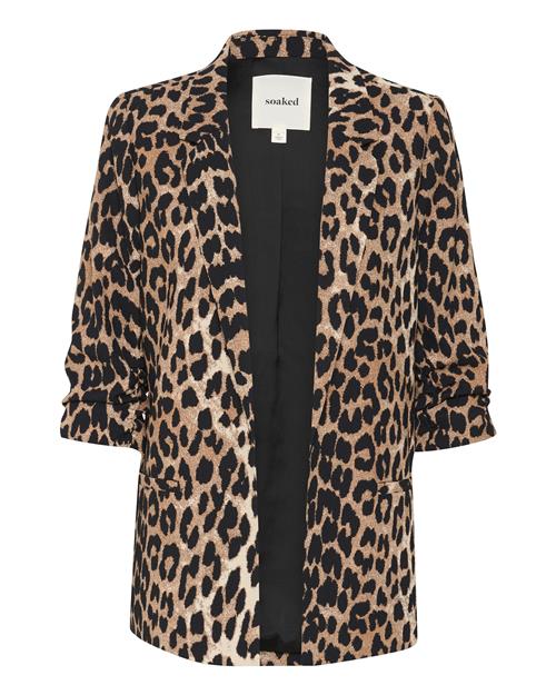 SOAKED IN LUXURY Blazer 'Shirley'  lysebrun / sort