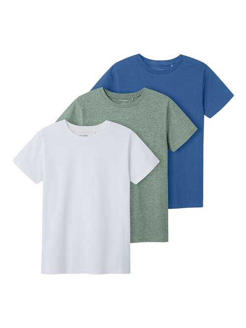 TWO SOON Shirts  blå / grøn / hvid