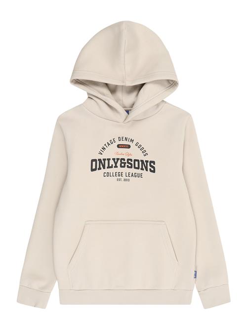Only & Sons Junior Sweatshirt 'OSJCERES'  sølvgrå / orange / sort